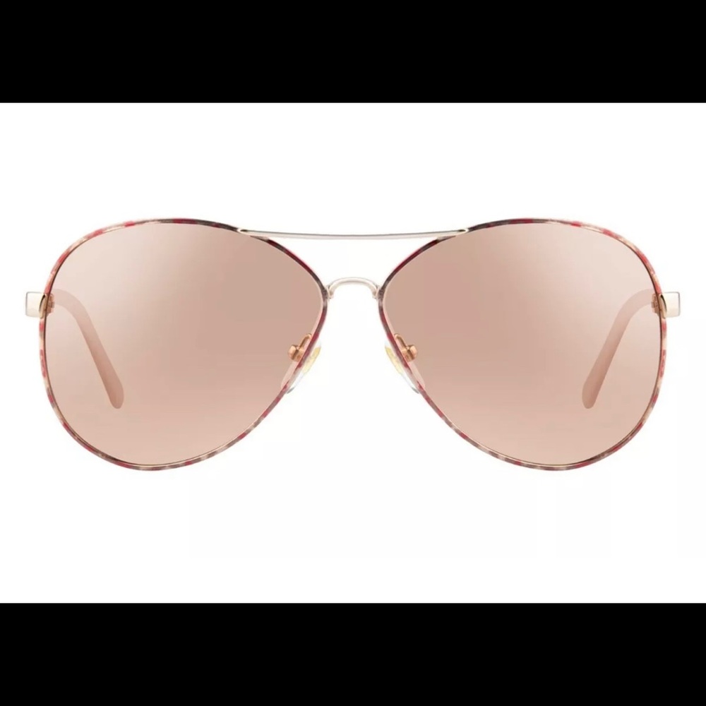 Diane Von Furstenberg DVF 117S Sental rose gold sunglasses new